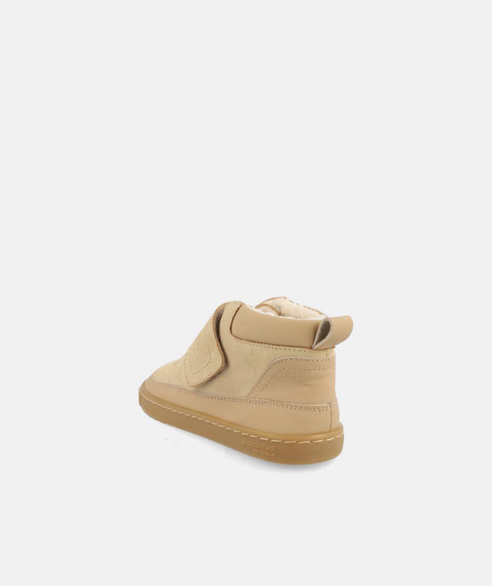 Botas Barefoot Blanditos by Crio’s Alaska – Calzado Respetuoso Infantil en Serraje Arena - Imagen 4