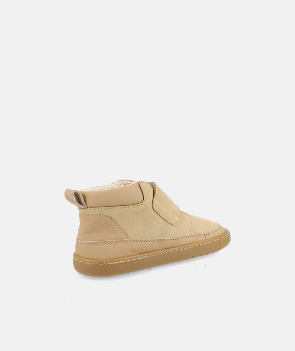 Botas Barefoot Blanditos by Crio’s Alaska – Calzado Respetuoso Infantil en Serraje Arena - Imagen 5