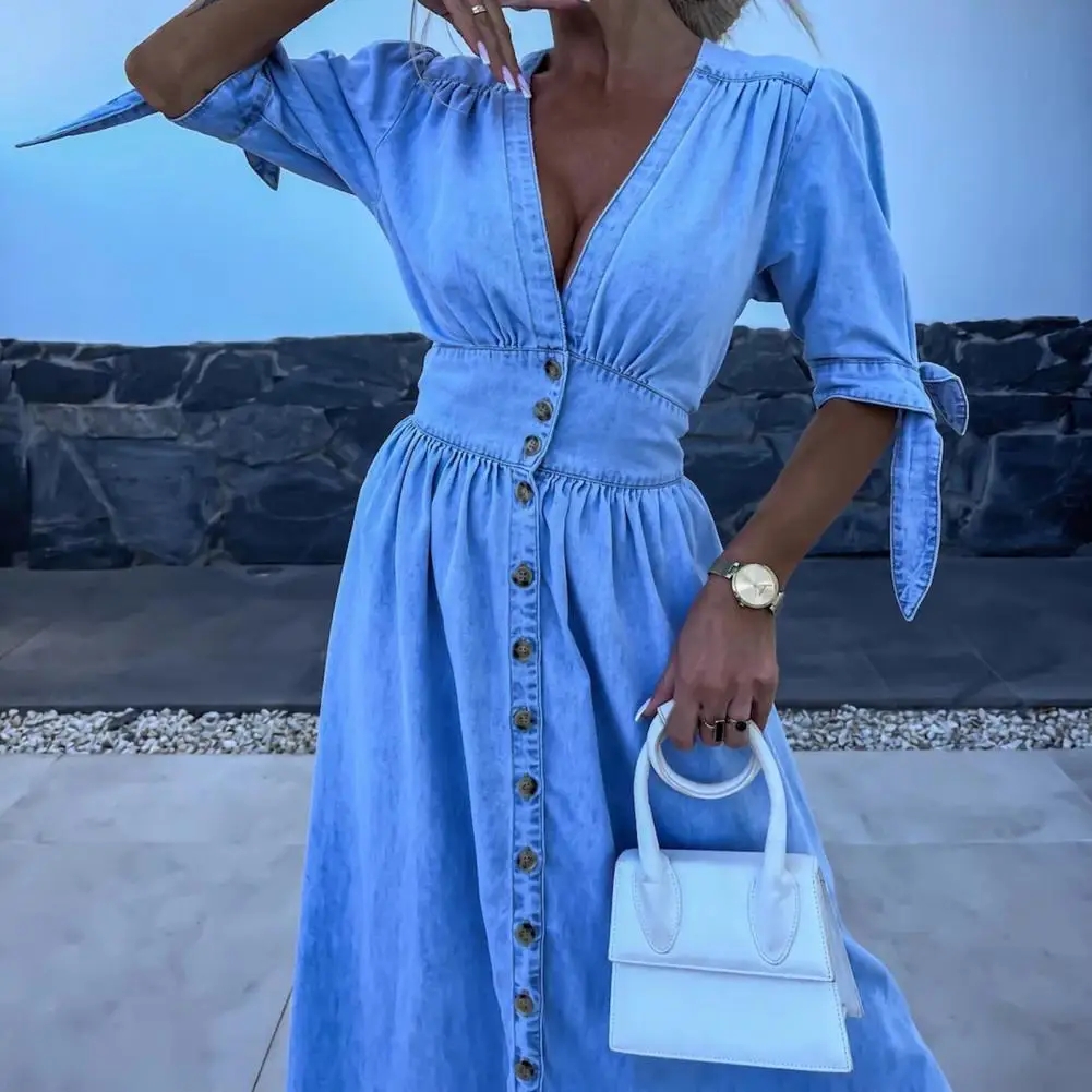 Vestido vaquero Leonor - Imagen 3