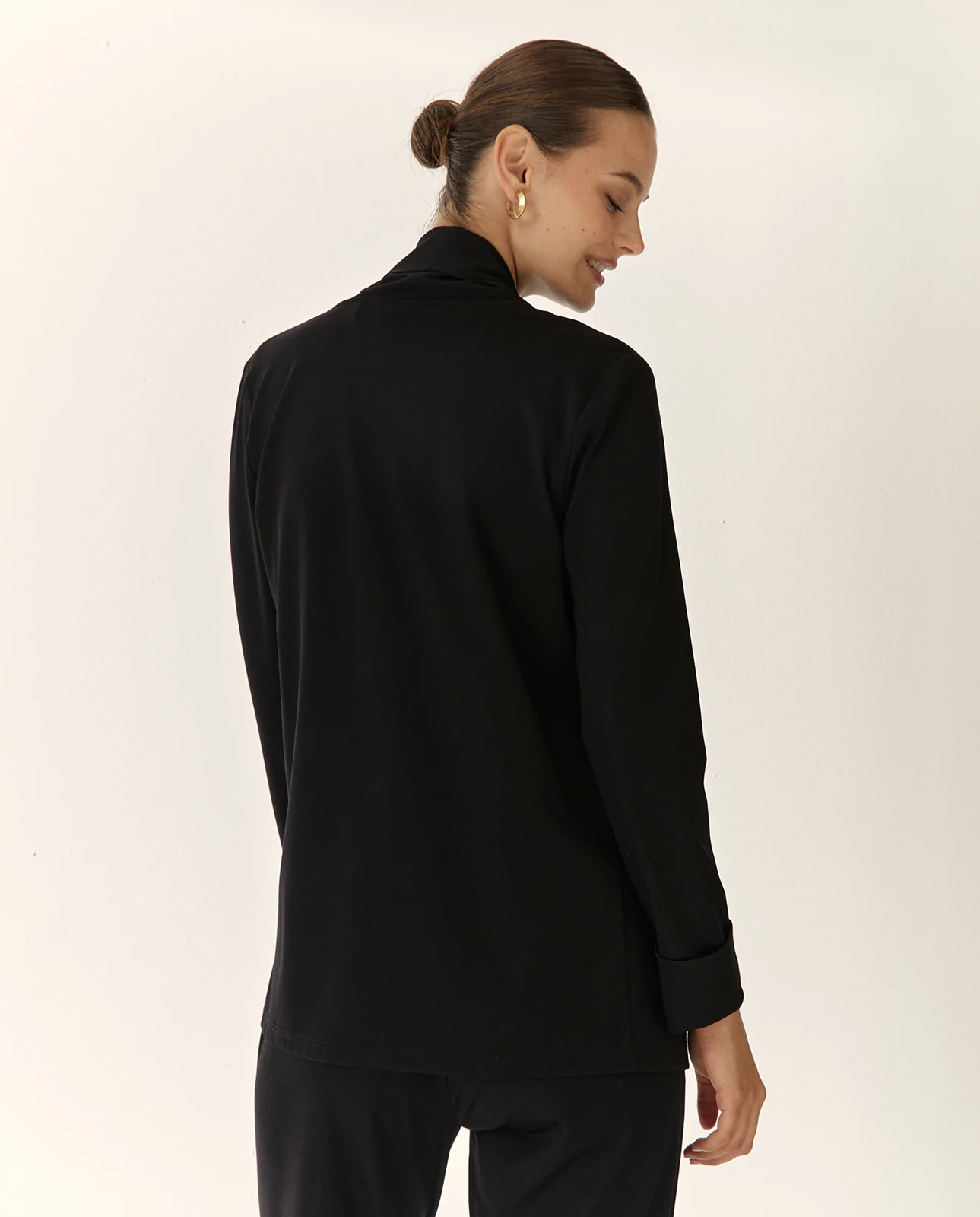 Chaqueta de mujer punto liso manga larga - Imagen 4